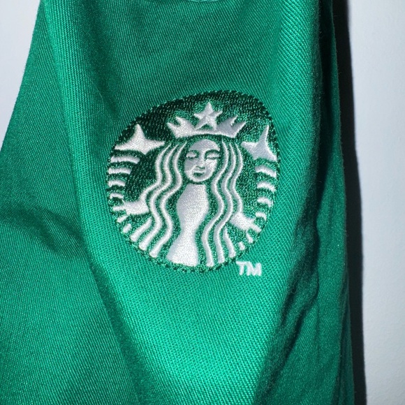 EUC Starbucks Solid Teal Green Barista Exclusive Apron w/ Logo OS One Size - Picture 3 of 9